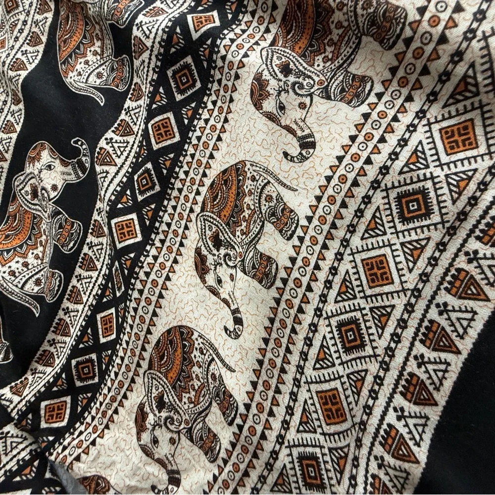 Thai Elephant Print Boho Pants – Size 2XL New with Tags - Picture 5 of 8